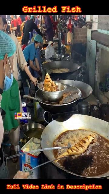 Biggest Fish Cutting - Fried & Grilled Fish #streetfood #ytshorts #shorts