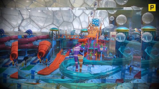 Magic Water Cube - Beijing National Acquatics Park Center, China смотреть онлайн