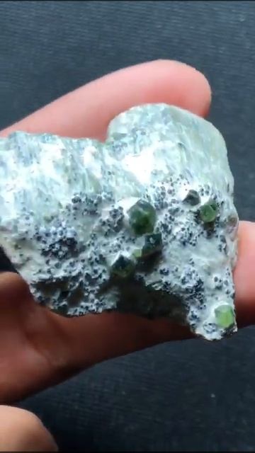 Demantoid garnet specimen. смотреть онлайн
