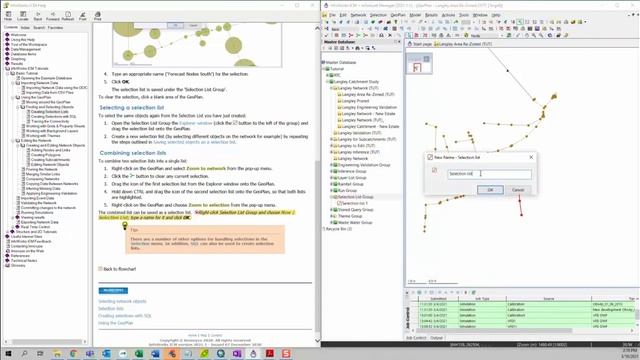 InfoWorks ICM Basics Tutorial Series | Video 5: Creating selection lists смотреть онлайн