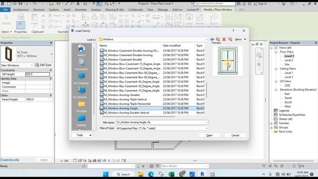 revit architecture | how to add window in revit | windows in revit смотреть онлайн