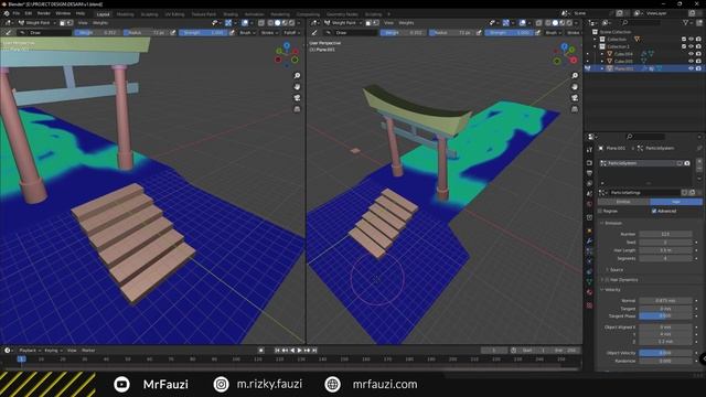 Tutorial Blender 3D Untuk Pemula - Particle System смотреть онлайн