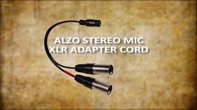 ALZO Stereo Microphone TRS to XLR adapter cord смотреть онлайн
