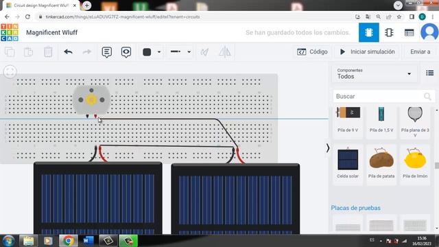 Conexión serie de celdas solares con tinkercad смотреть онлайн