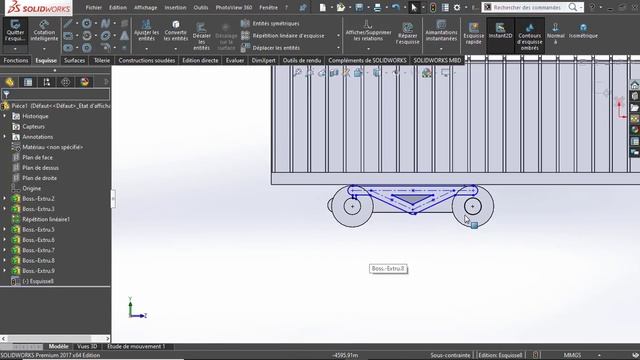 كيفية تصميم عربة الشحن (القطار) solid works part tutorial,(Train) смотреть онлайн