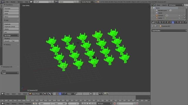 Blender 2.7 Tutorial #30 : The Array Modifier #b3d смотреть онлайн