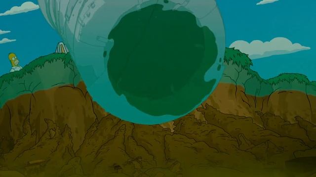 The Simpsons Movie - Homer Dumps Waste In The Lake. 'Evil!'