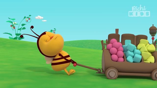 Трудолюбивая пчёлка | Любимые насекомые - Bichikids смотреть онлайн
