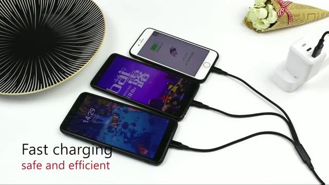 3 in 1 Micro USB/USB-C/Lighting 1.2M Charging Cables смотреть онлайн