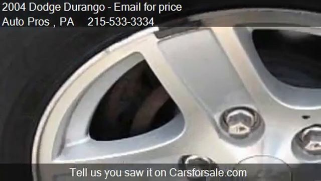 2004 Dodge Durango SLT - For Sale In Philadelphia, PA 19149