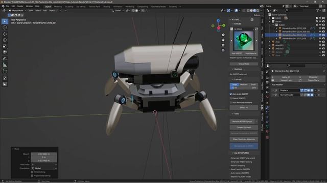 Little robot LR-02 Sentinel Drone - Render in blender and decal machine смотреть онлайн