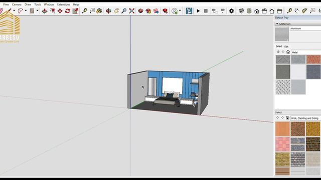 How To Make Bedroom With False Ceiling In Sketchup & Lumion 2023 | False Ceiling Design смотреть онлайн