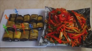 Баклажаны по корейски И баклажаны рулетики с чесноком и грецким орехом
