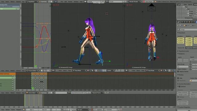 Low Poly character walk animation with blender смотреть онлайн