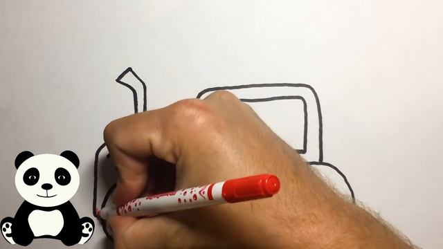 Draw a tractor for kids/Рисуем трактор для детей/Bolalar uchun traktor chizish/Drawing&Colours смотреть онлайн