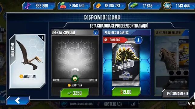 JURRASIC WORLD THE GAME:MI PARQUE EVOLUCIONANANDO AL SPINOSAURUS Y EL AEROTITAN MAX LEVEL 40 смотреть онлайн