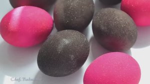 Мерцающие яйца на пасху. Красим яйца в вине . Два способа. Быстро и качественно