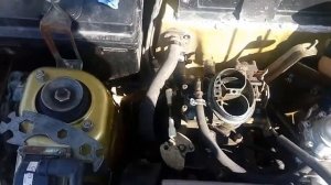 Замена крана печки на оке