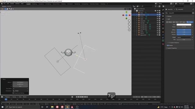 Final | Lighting, Shading And Rendering | Blender 3.0 Eevee | Squid Game Character Modeling Part 6