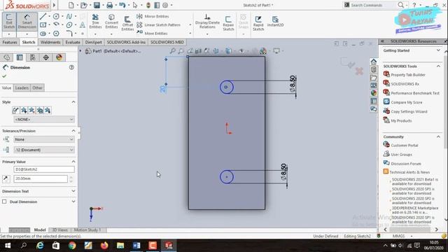 How to Make an Inner Thread | Solidworks 2016 Tutorial смотреть онлайн