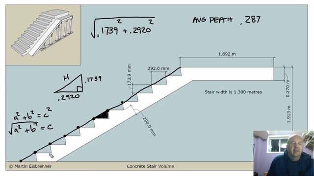 Calculating Concrete Volume for Stairs смотреть онлайн