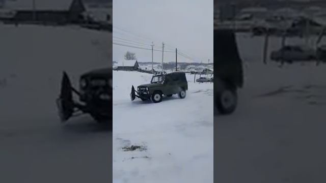 Чистка снега уазом смотреть онлайн
