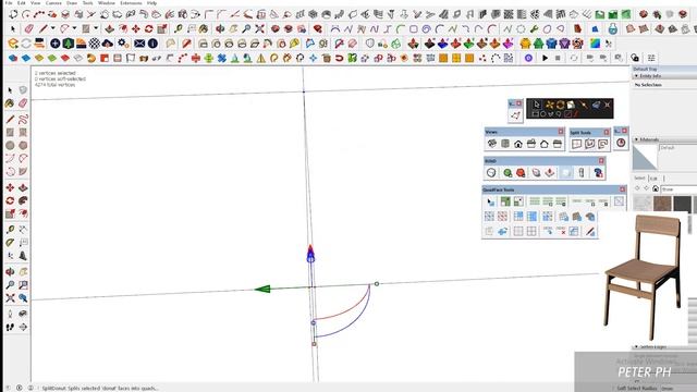 [Learning] Modeling Chair in SketchUp смотреть онлайн
