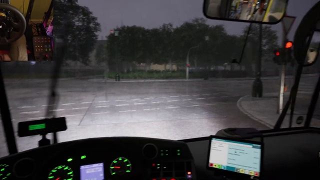 The Bus - Line 800 - Stormy Weather | Fanatec Clubsport DD+ смотреть онлайн