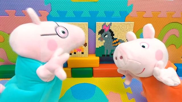 Юмор и свинка Пеппа для детей часть 4. Свинка Пеппа и Папа Свин в музее [Малышата] смотреть онлайн