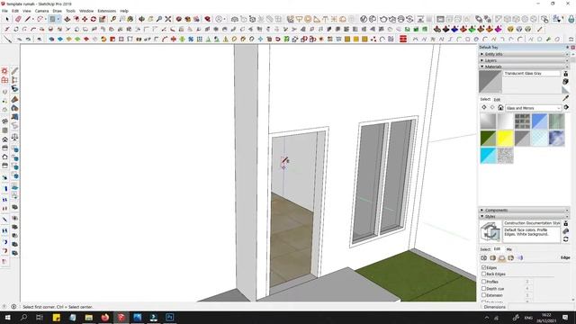 TUTORIAL SKETCHUP MEMBUAT PINTU DAN JENDELA PADA DINDING MENGGUNAKAN PLUGIN 1001 BIT смотреть онлайн
