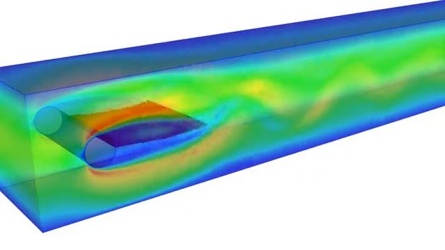 Turek-Hron FSI Benchmark III (shell structure) смотреть онлайн