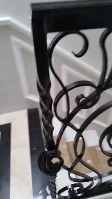 Wrought Iron Forged by hand railing. смотреть онлайн