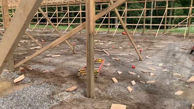 60x100 pole barn with 60x40 barn built for horse riding arena. смотреть онлайн