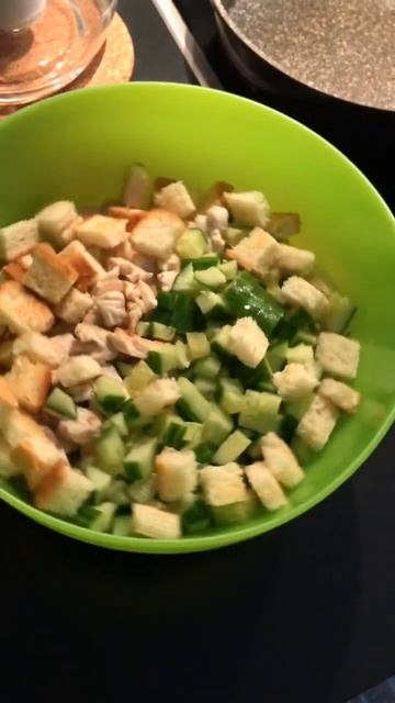 Салат. Что было и по-быстрому #shortvideo #shorts