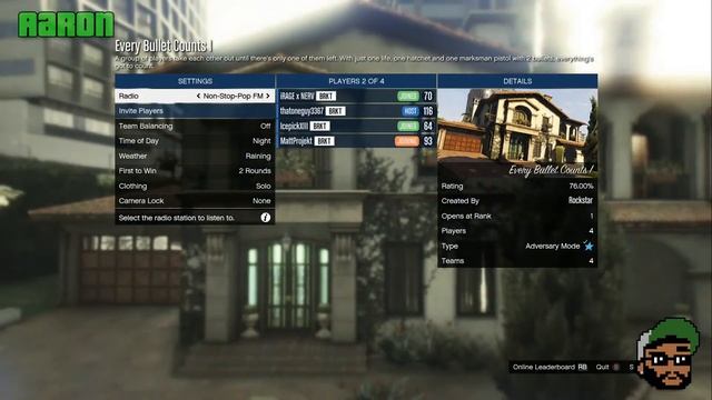 Let's Play - GTA V - Every Bullet Counts [Part 1] [Multi-Cam]