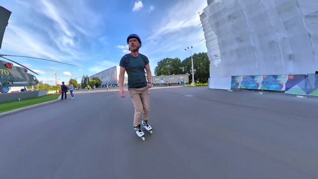 Катаюсь на Роликах - ВДНХ / Freeskate in VDNHk Episode 2 / nrk fila carbon / insta 360 one x смотреть онлайн