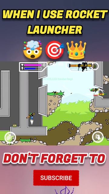 FIRST TIME I USE ROCKET LAUNCHER🔥🎯 | #minimilitia #thehumangaming смотреть онлайн