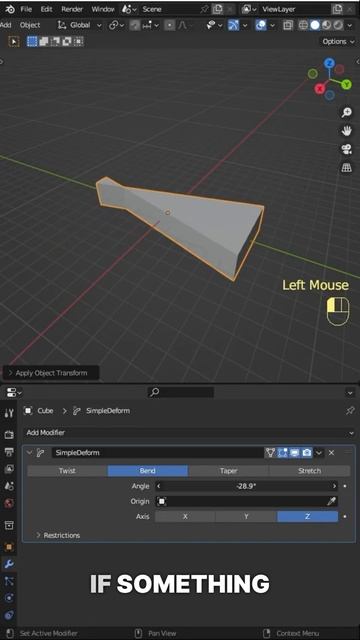How to Easily Bend Any Object in Blender - Beginner Tutorial #3d #blender смотреть онлайн