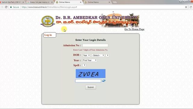 Download Dr.B.R.Ambedkar Open University UG/PG Memos in Telugu смотреть онлайн