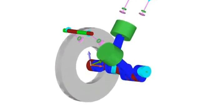 LADUGA PRADIS Simulation of a twin-cylinder V-shaped engine смотреть онлайн