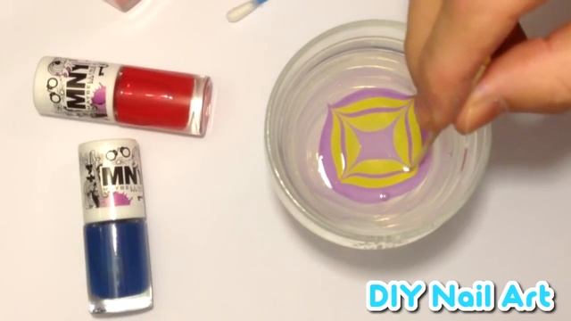 ★ DIY Nail Art ★ Water Marble Tutorial ★ YELLOW & LILAC FLICKS MANICURE смотреть онлайн
