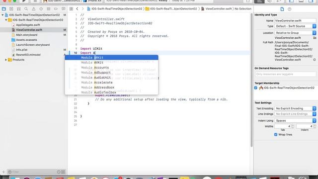 IOS 12, Swift 4,intermediate,  Tutorial : Real Time Camera Capture Objects Detection   ( CoreML )