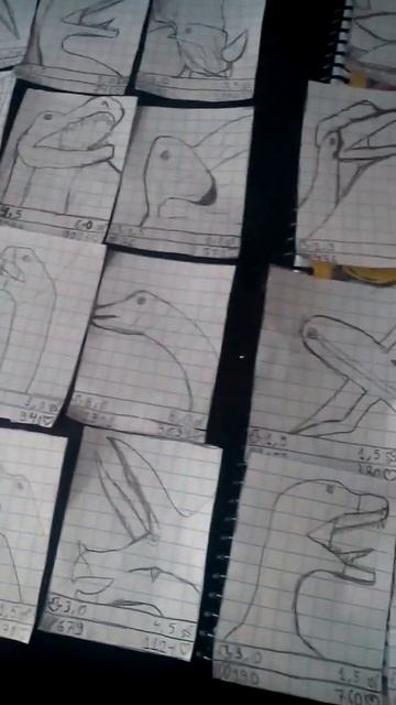 Cartas Del Jurassic Dibujadas