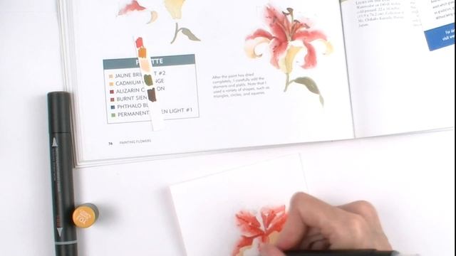Watercolor Effects Tutorial with Chameleon Pens by Cathy Andronicou смотреть онлайн