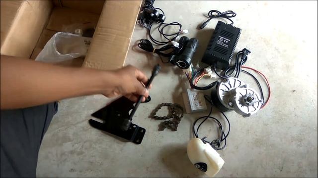 Electric bicycle conversion kit Unboxing смотреть онлайн