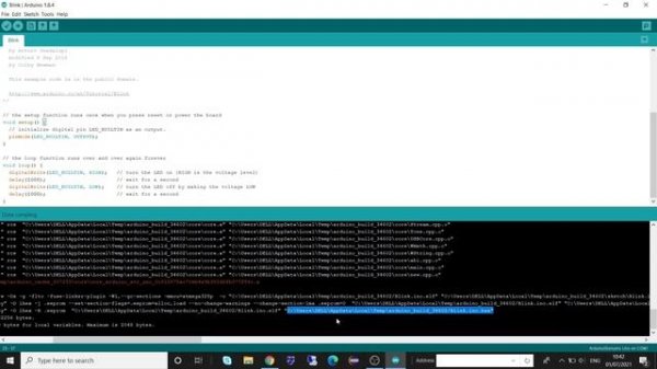 How to generate hex file in Arduino IDE