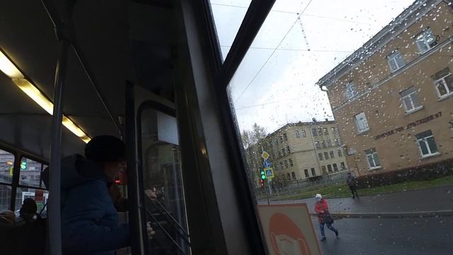 Трамвай "3312 по 21, с закрашенными креплениями поручней" СПб 11-*: ЛМ-99АВ 3312 по №21 (19.10.21) смотреть онлайн