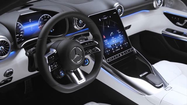New Mercedes AMG SL Roadster 2022 INTERIOR, First look смотреть онлайн