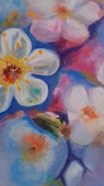 Энергетическая картина "Яблоневый цвет" смотреть онлайн