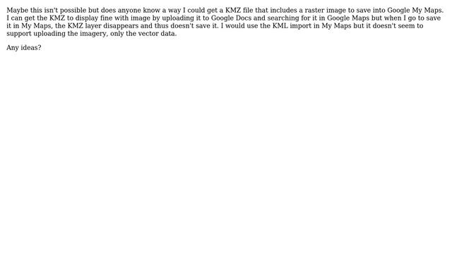 GIS: Getting KMZ file with image to show in Google My Maps смотреть онлайн